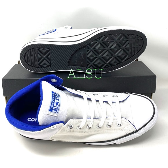 Converse Ctas High Street Leather White Men’s Snea - Picture 2 of 9